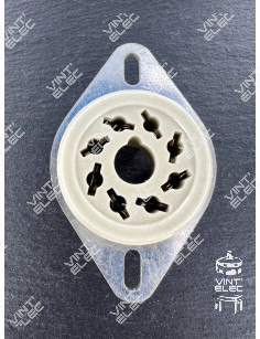 SUPPORT OCTAL CHASSIS 2 LYRES STEATITE -  Preprod - Tubes électro...