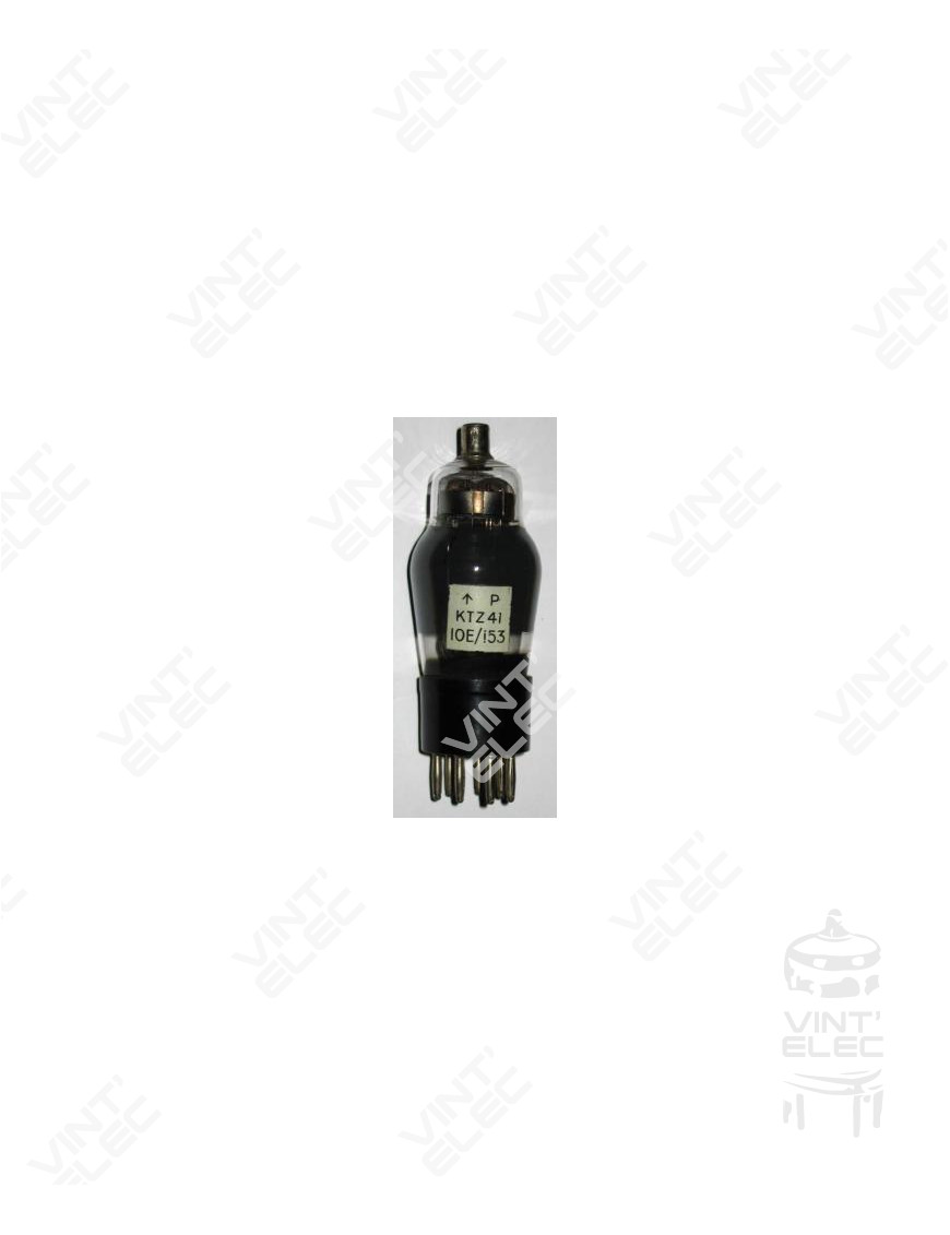 KTZ41 / 10E153 / CV1698 / VT148 GPO -  Preprod - Tubes électroniq...
