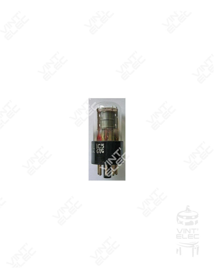 1C5GT / CV1805 - Preprod - Vintage electronic tubes