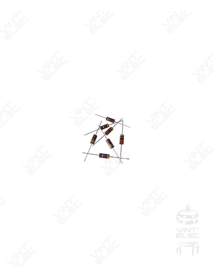 RCR20G151KS / RCA 150R 1/2W 10% -  Preprod - Tubes électroniques ...