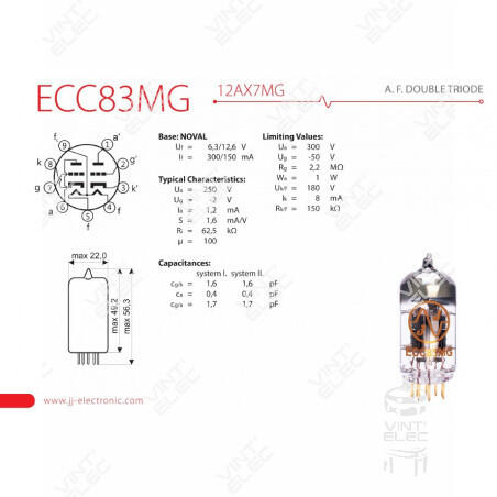 ECC83-MG-GOLD / 12AX7-MG-GOLD