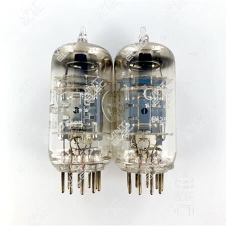 5751 CIFTE 5 ETOILES - LA PAIRE, PAIRE DE DOUBLE TRIODE AUDIO FRÉQUENCE DE PRESTIGE 5 ÉTOILES TRIPLE MICA , Tubes double triodes