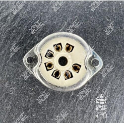 SUPPORT TUBE 7 BROCHES CHASSIS CERAMIQUE -  Preprod - Tubes élect...