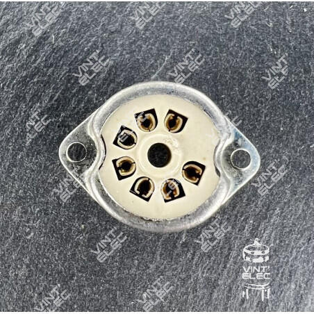 SUPPORT TUBE 7 BROCHES CHASSIS CERAMIQUE -  Preprod - Tubes élect...