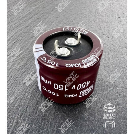 CONDENSATEUR 150MF 150UF 150µF 450V SNAP-IN -  Preprod - Tubes él...