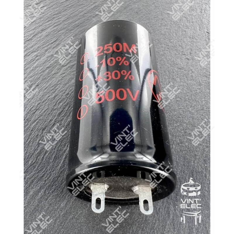 CONDENSATEUR 250MF 250UF 250µF 500V JJ ELECTRONIC -  Preprod - Tu...
