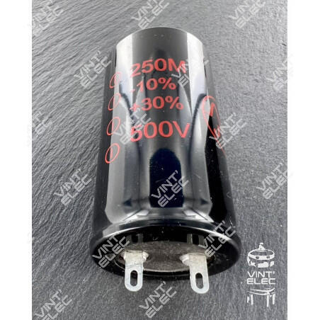 CONDENSATEUR 250MF 250UF 250µF 500V JJ ELECTRONIC -  Preprod - Tu...