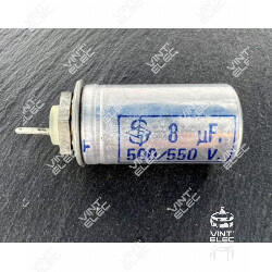 CONDENSATEUR VINTAGE A VISSER 8MF 8UF 8µF 500V 550V -  Preprod - ...