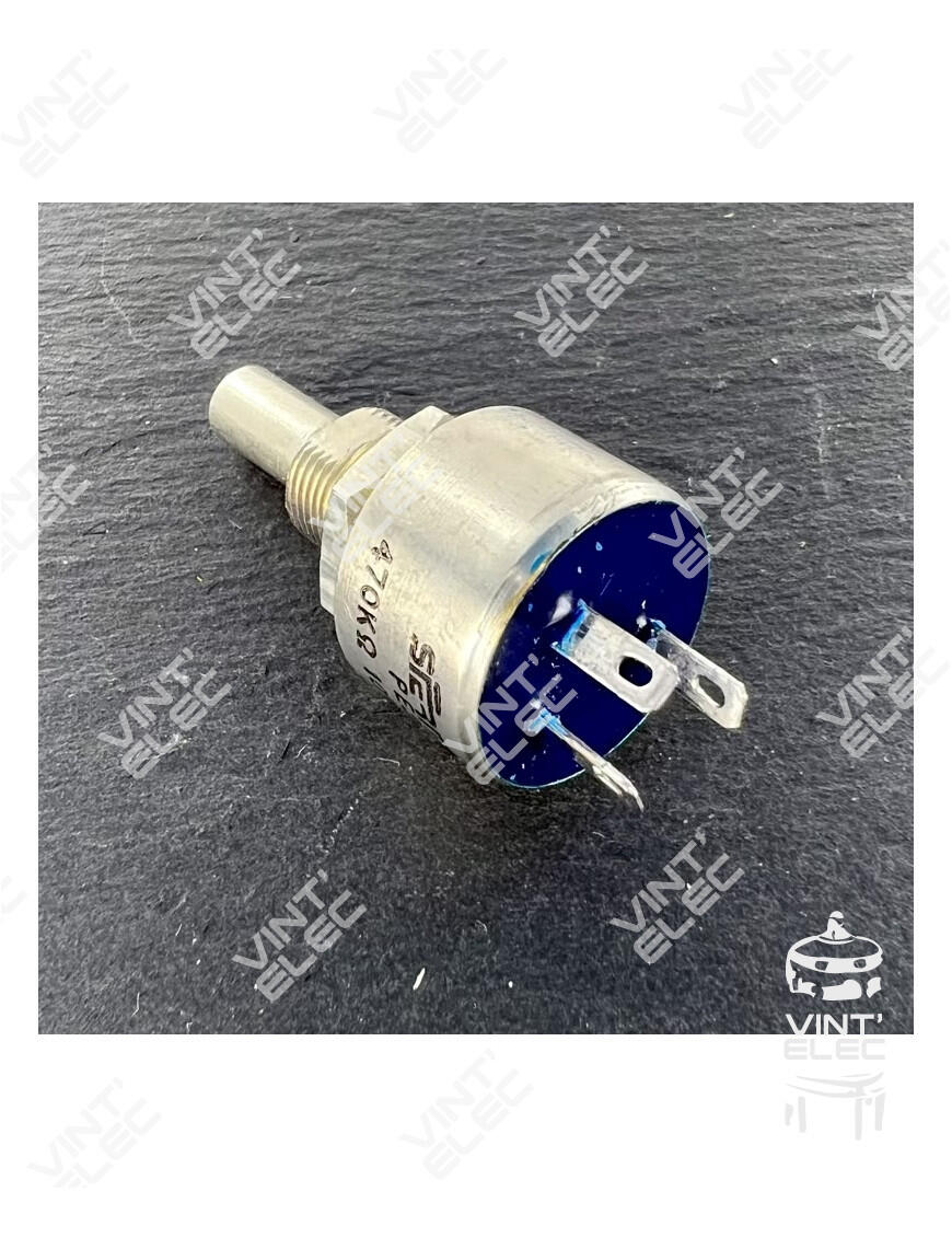 POTENTIOMETRE PE30 PC30 470KH 20% AXE MOYEN -  Preprod - Tubes él...