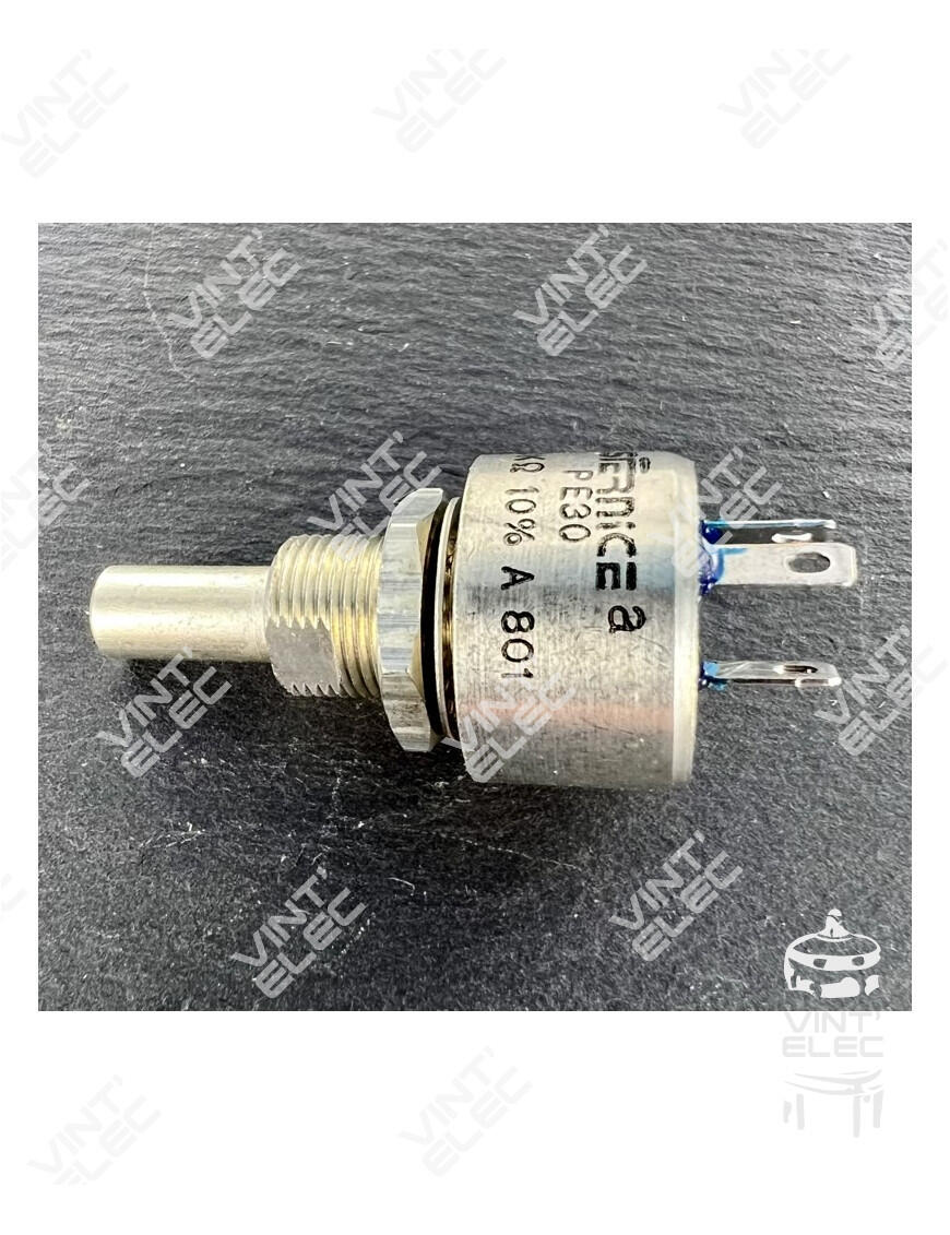 POTENTIOMETRE PE30 PC30 470KH 20% AXE MOYEN -  Preprod - Tubes él...