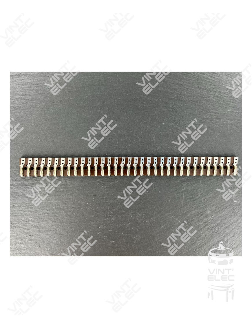 BAC6-16CM - BARRETTES A 33 COSSES EN BAKELITE - LONGUEUR 16CM -  Vi...