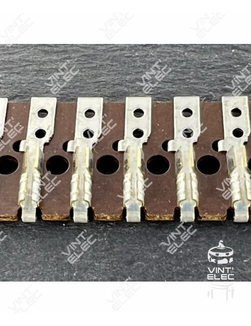 BAC6-16CM - BARRETTES A 33 COSSES EN BAKELITE - LONGUEUR 16CM -  Vi...