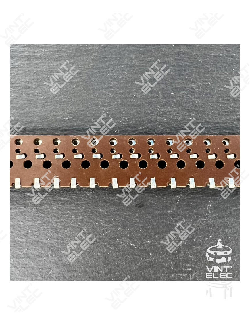 BAC6-16CM - BARRETTES A 33 COSSES EN BAKELITE - LONGUEUR 16CM -  Vi...