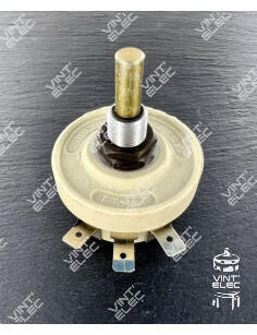 POTENTIOMETRE BOBINE 25W 1000H 1000R 1KH AXE MOYEN RT25 -  Vint'Ele...