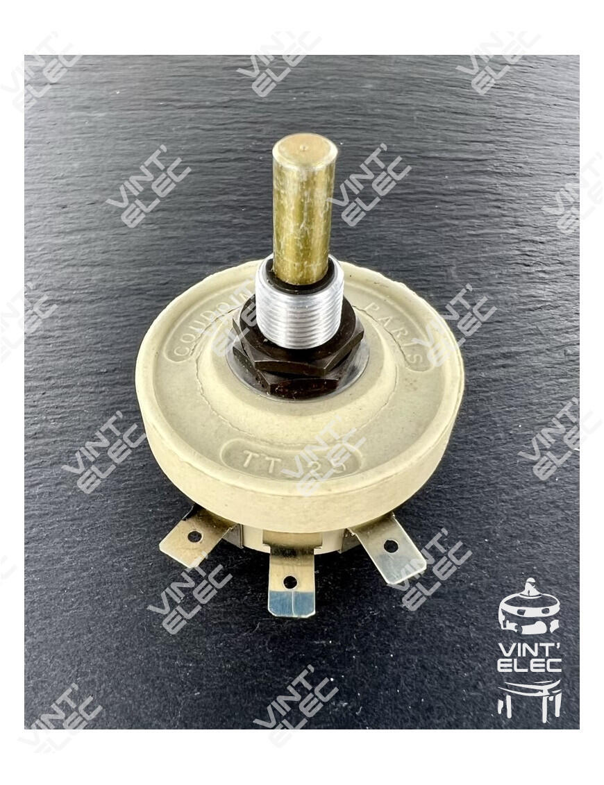 POTENTIOMETRE BOBINE 25W 1000H 1000R 1KH AXE MOYEN RT25 -  Vint'Ele...