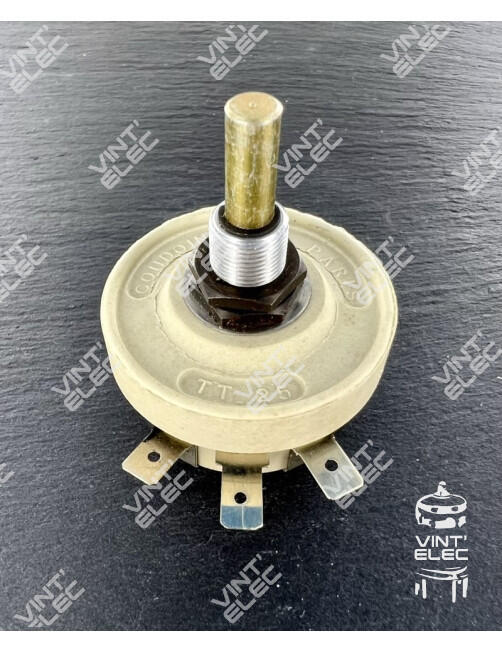 POTENTIOMETRE BOBINE 25W 1000H 1000R 1KH AXE MOYEN RT25 -  Vint'Ele...