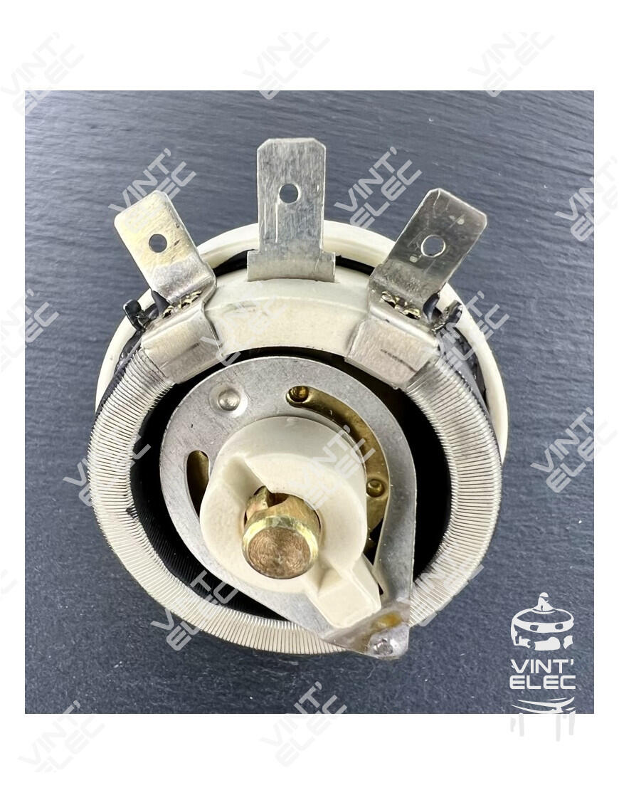 POTENTIOMETRE BOBINE 25W 1000H 1000R 1KH AXE MOYEN RT25 -  Vint'Ele...
