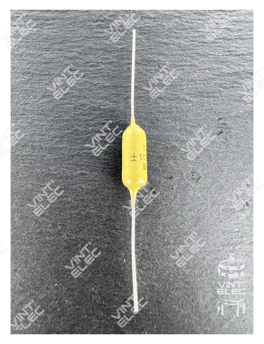 CONDENSATEUR MOUTARDE 1500PF 1.5NF 400V 10% -  Preprod - Tubes él...