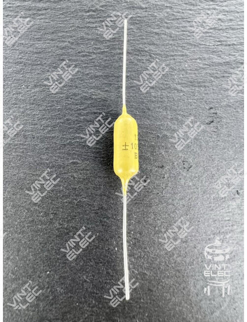 CONDENSATEUR MOUTARDE 1500PF 1.5NF 400V 10% -  Preprod - Tubes él...