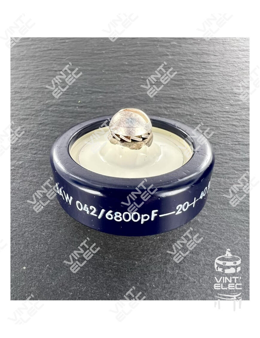 BAW042 6800PF 6.8NF UN3500V 3.5KV -20+40% -  Preprod - Tubes élec...
