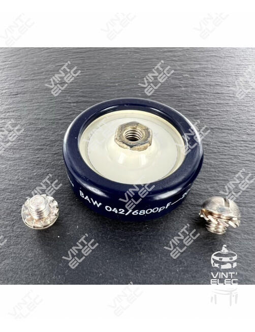 BAW042 6800PF 6.8NF UN3500V 3.5KV -20+40% -  Preprod - Tubes élec...