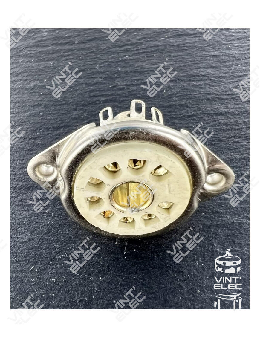 SUPPORT TUBE 9 BROCHES NOVAL CHASSIS STEATITE -  Preprod - Tubes ...