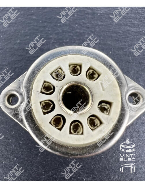 SUPPORT TUBE 9 BROCHES NOVAL CHASSIS STEATITE -  Preprod - Tubes ...