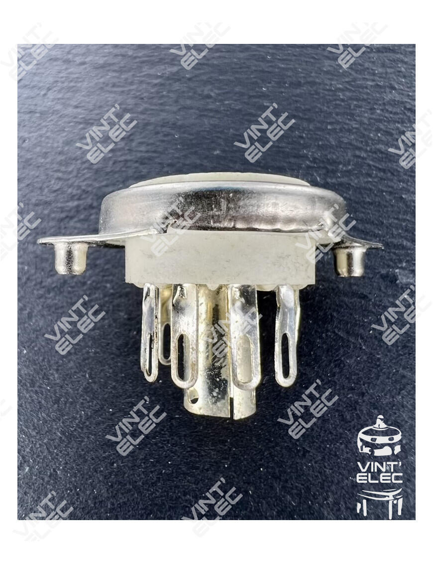 SUPPORT TUBE 9 BROCHES NOVAL CHASSIS STEATITE -  Preprod - Tubes ...