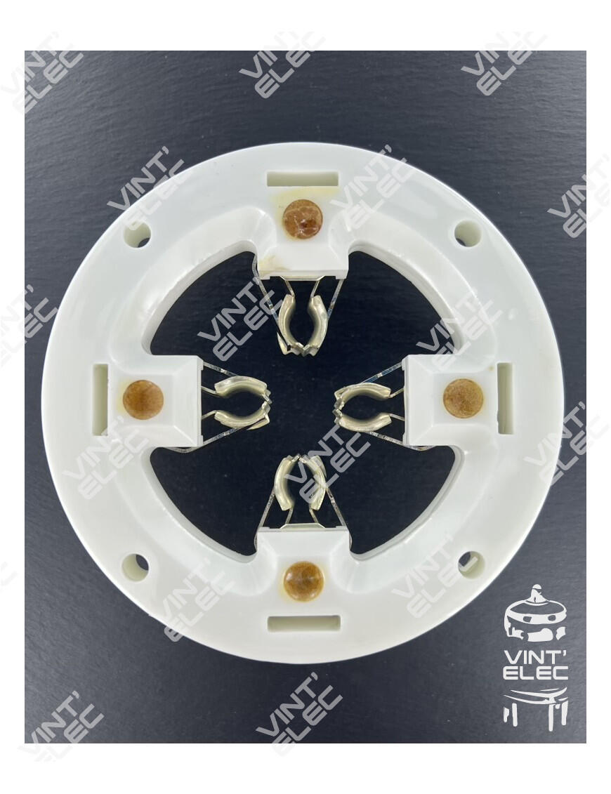 SUPPORT TUBE 4 BROCHES CERAMIQUE POUR TB5-2500 -  Preprod - Tubes...