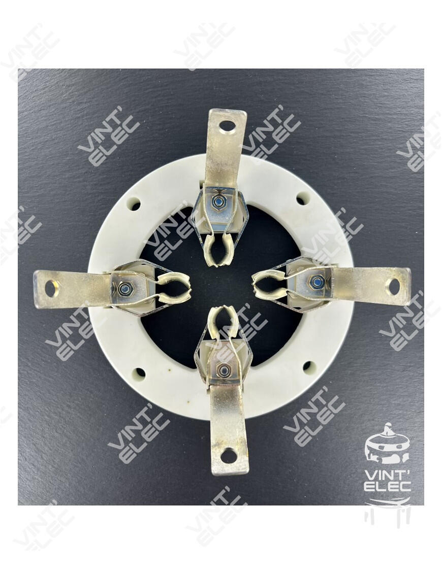 SUPPORT TUBE 4 BROCHES CERAMIQUE POUR TB5-2500 -  Preprod - Tubes...