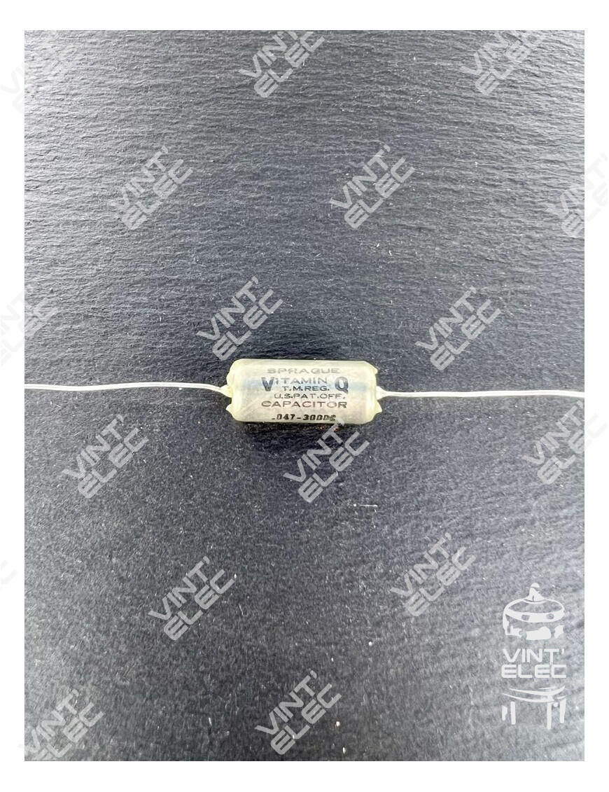 CONDENSATEUR VITAMIN Q 0.047MF 0.047UF 0.047µF 47NF 300V SPRAGUE - ...