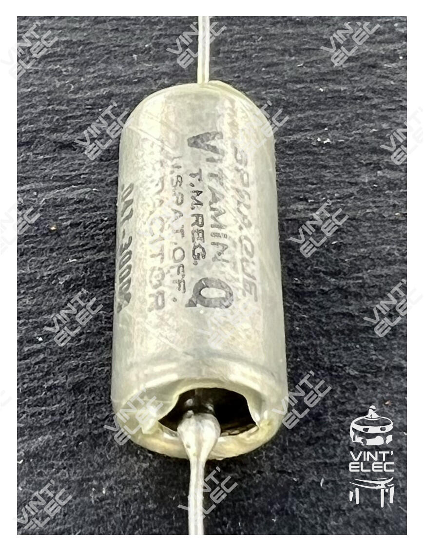 CONDENSATEUR VITAMIN Q 0.047MF 0.047UF 0.047µF 47NF 300V SPRAGUE - ...