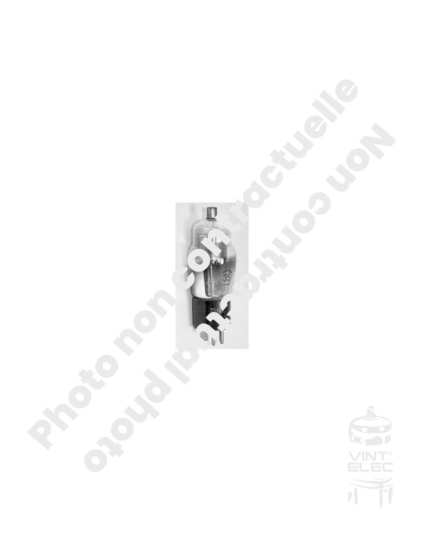 35 / VT35 / VT-35 / CV1752 / 51 -  Preprod - Tubes électroniques ...