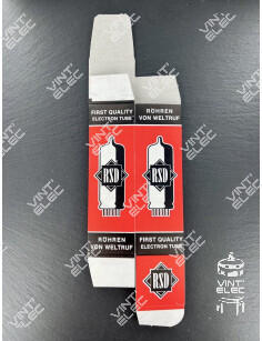 Boite de tube vide RSD 35x35x110mm Taille 2 -  Preprod - Tubes él...