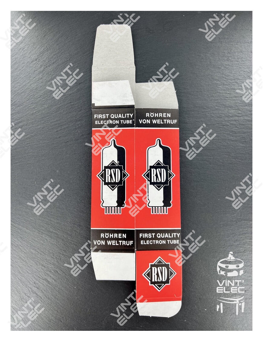 Boite de tube vide RSD 35x35x110mm Taille 2 -  Preprod - Tubes él...