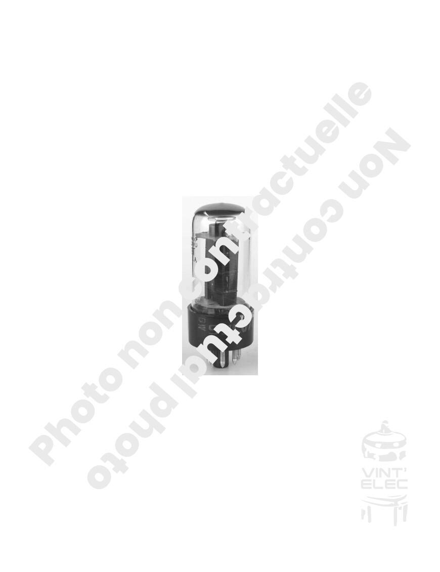 12W6 / 12W6GT -  Preprod - Tubes électroniques vintage