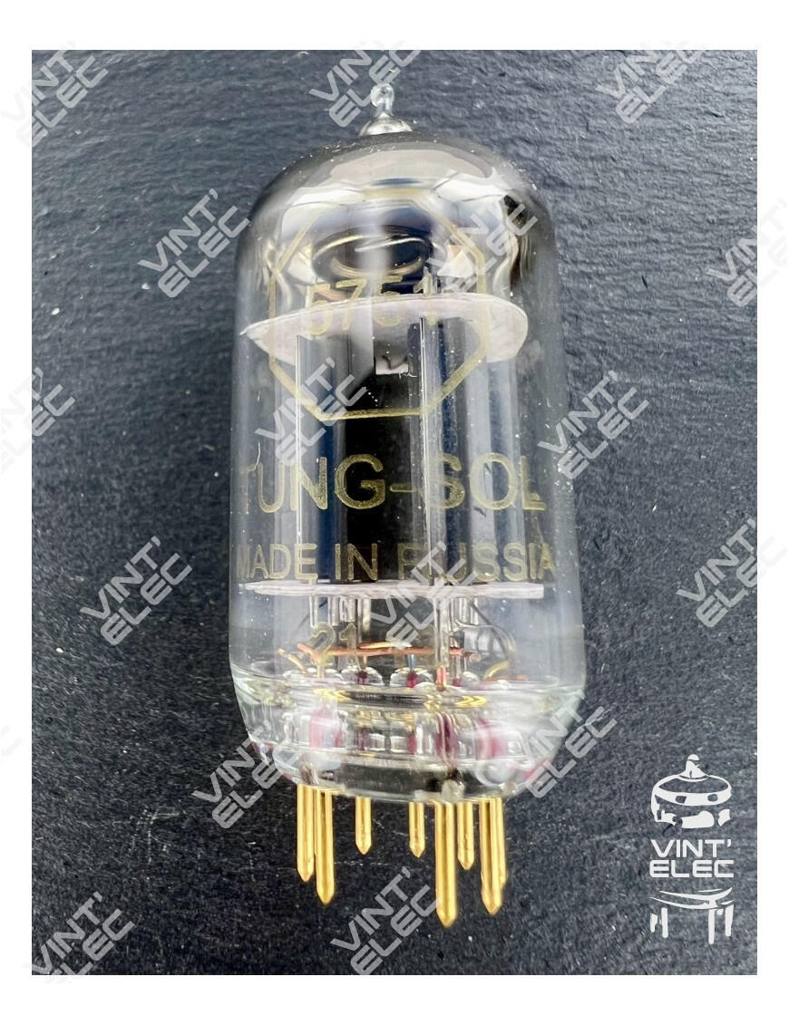 5751 TUNG-SOL BROCHES DOREES -  Preprod - Tubes électroniques vin...